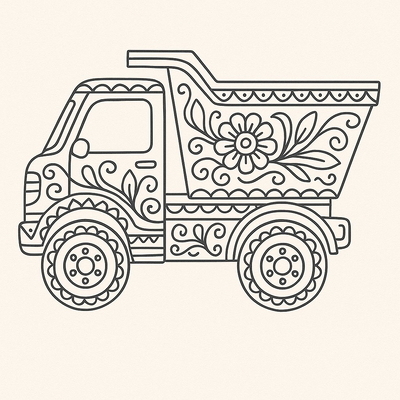 Dump Truck Coloring Pages for Kids 2026 – New and Beautiful Designs