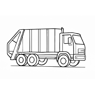Garbage Truck Coloring Pages for Kids 2026 – PDF Coloring Sheets