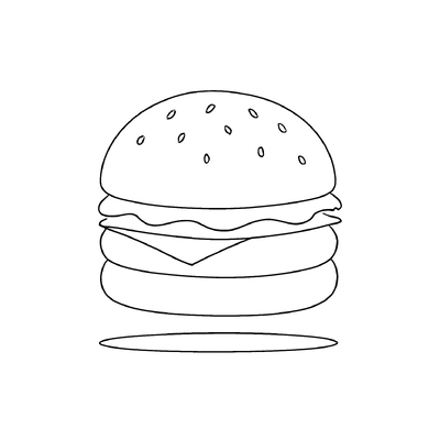 Hamburger Coloring Pages for Kids 2026 – Free PDF Download