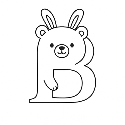 Letter B Coloring Pages for Kids 2026 – Free PDF Download