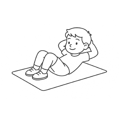 Morning Exercise Coloring Pages for Kids 2026