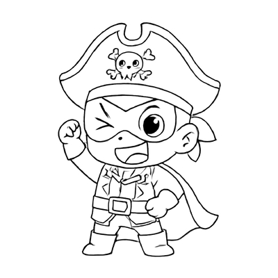 Pirate Superhero Coloring Pages for Kids 2026 – PDF Coloring Sheets