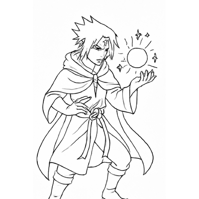 Sasuke Coloring Pages for Kids 2026 – Free PDF Download