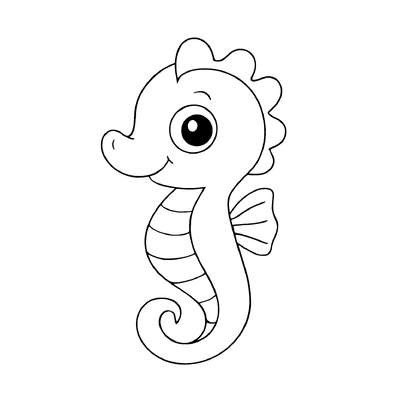 Seahorse Coloring Pages for Kids 2026 – Free PDF Download