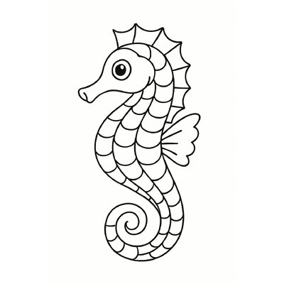 Seahorse Coloring Pages for Kids 2026 – Free PDF Download