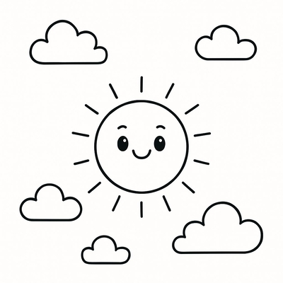 Sky Coloring Pages for Kids 2026 – Free PDF Download