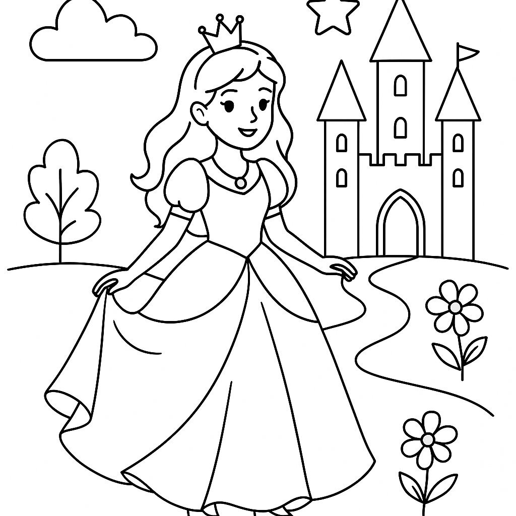 Princess Coloring Book