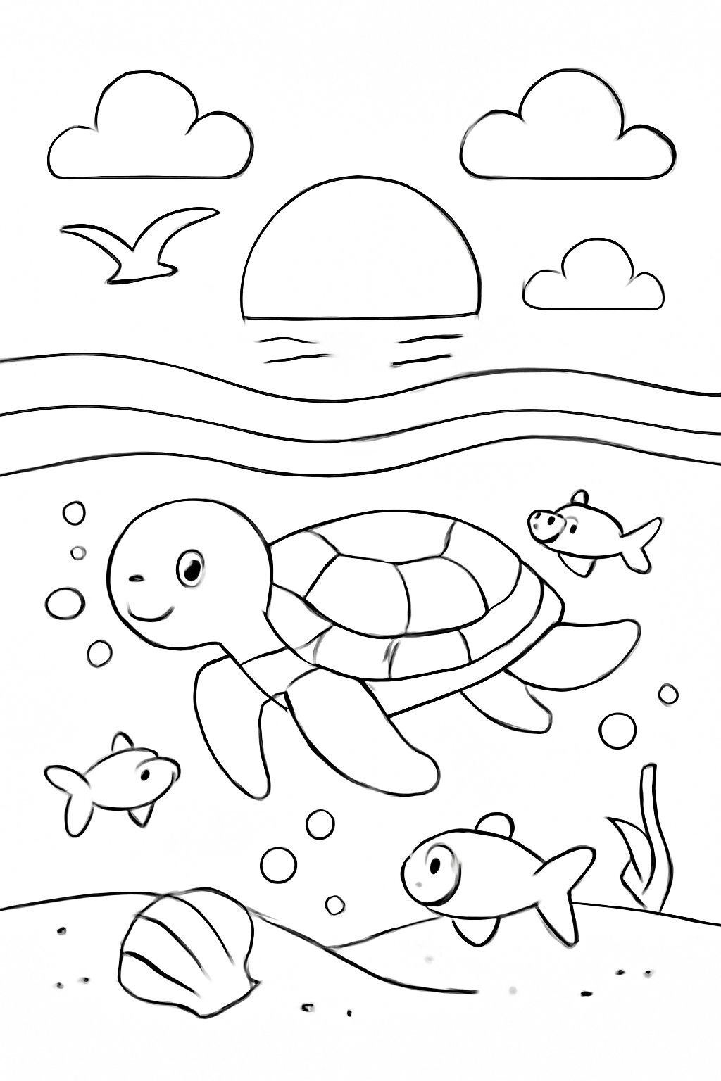 Ocean Coloring Book