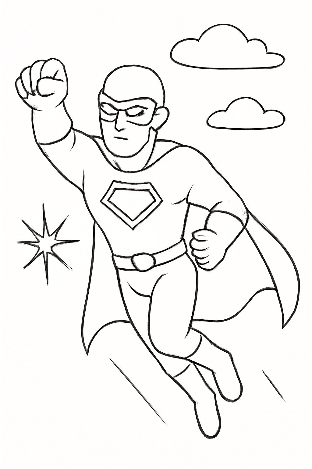 Superhero Coloring Book