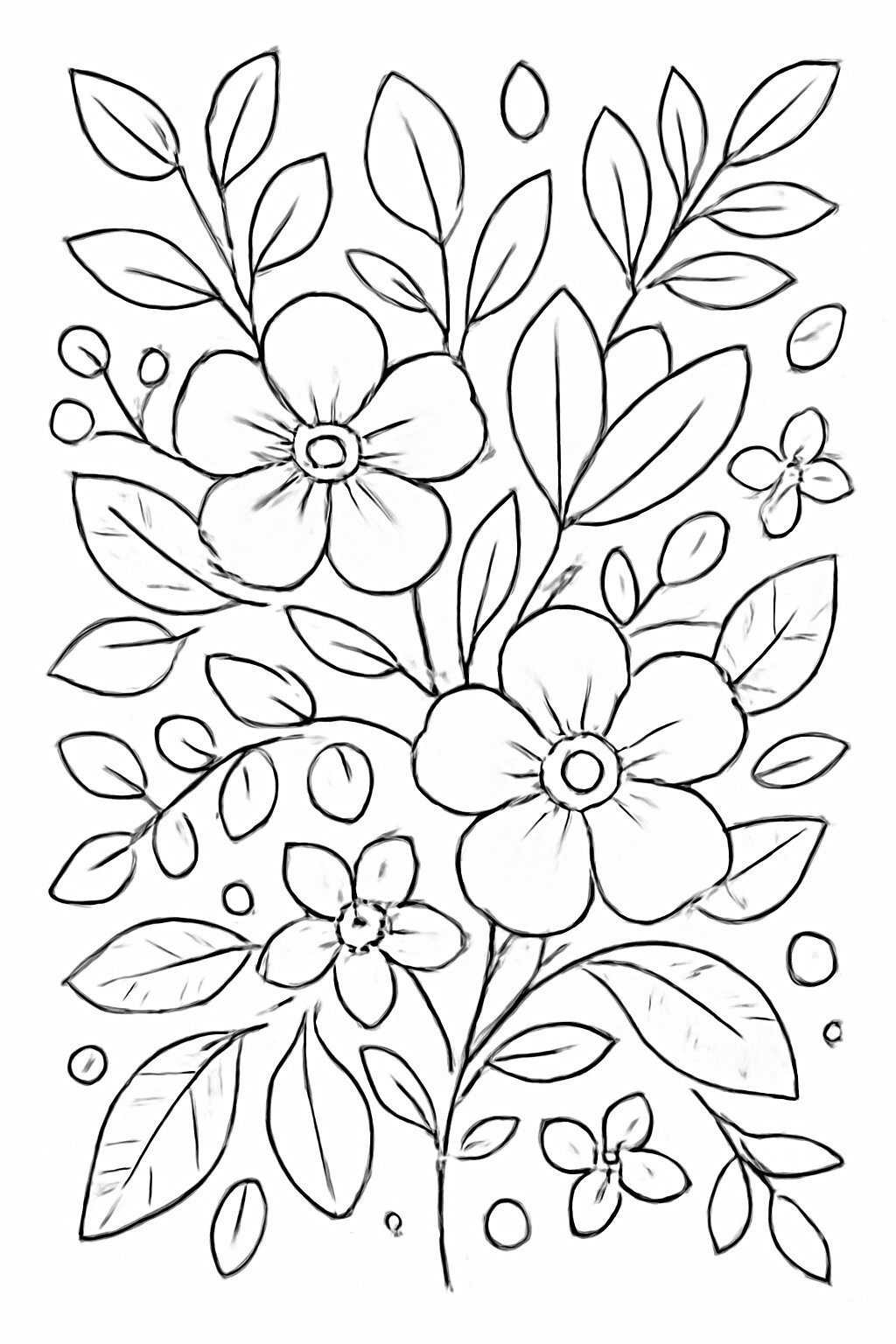Floral Coloring Book