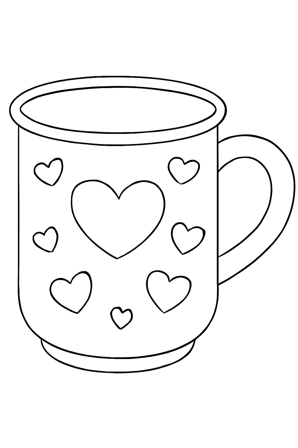 Heart-Themed Mug