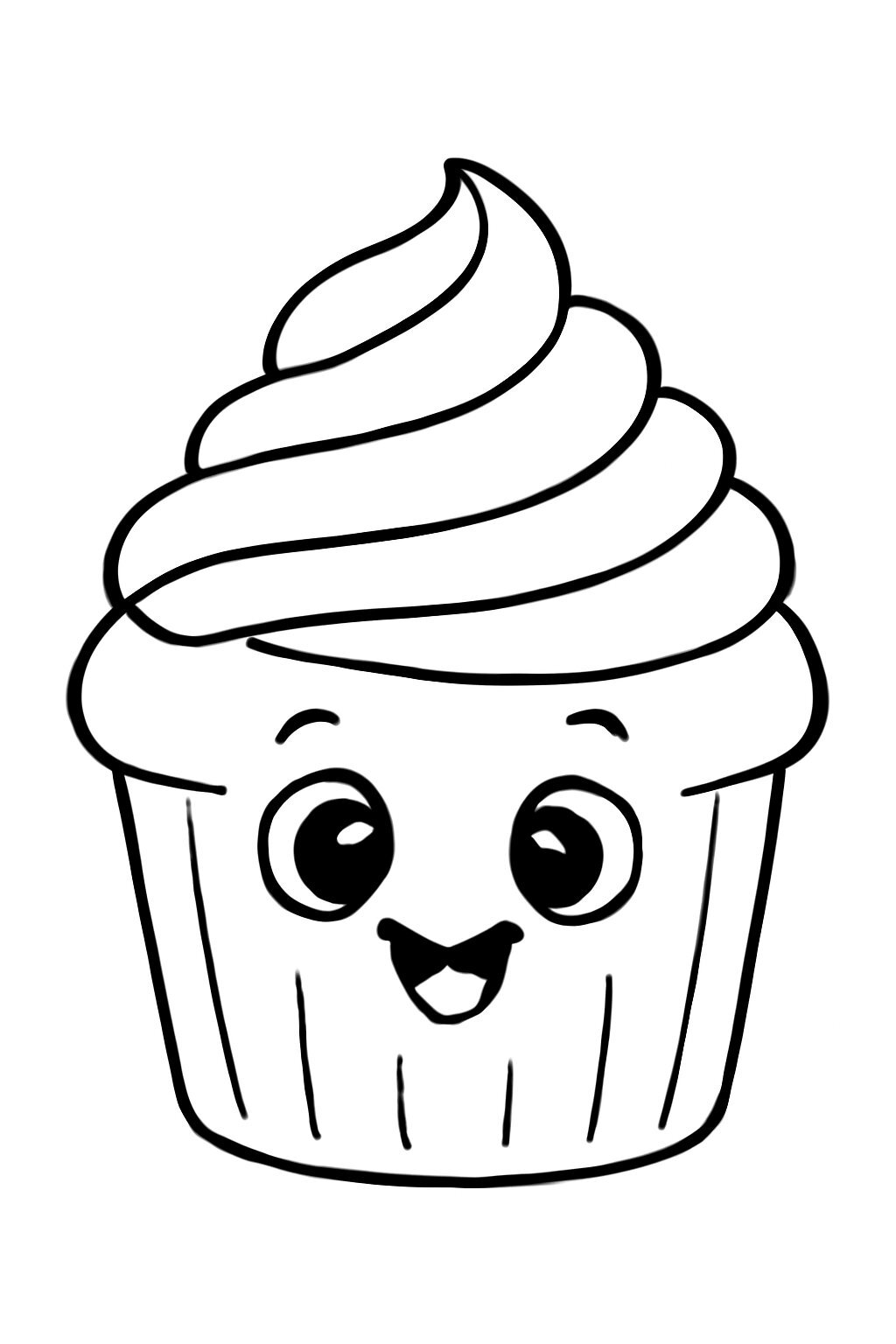 Cartoon Cupcake