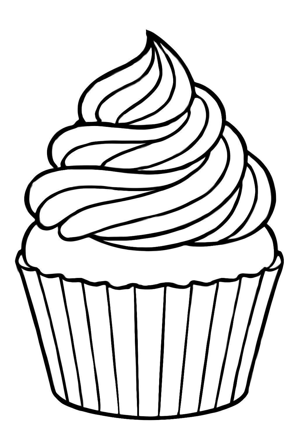 Cupcake Coloring Pages for Kids 2026