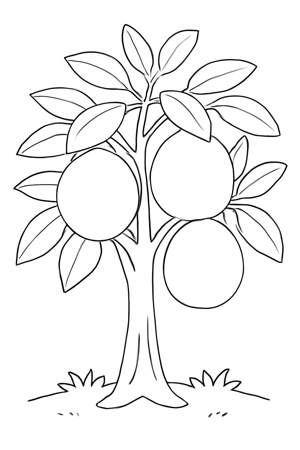 Fruit Trees Coloring Pages 2026 – PDF for Kids