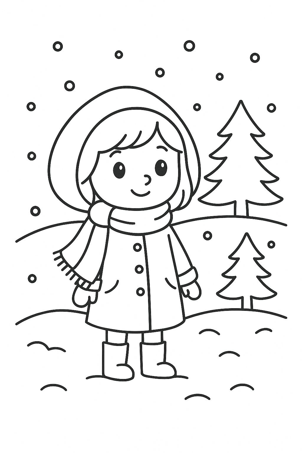 Little Red Riding Hood in Winter