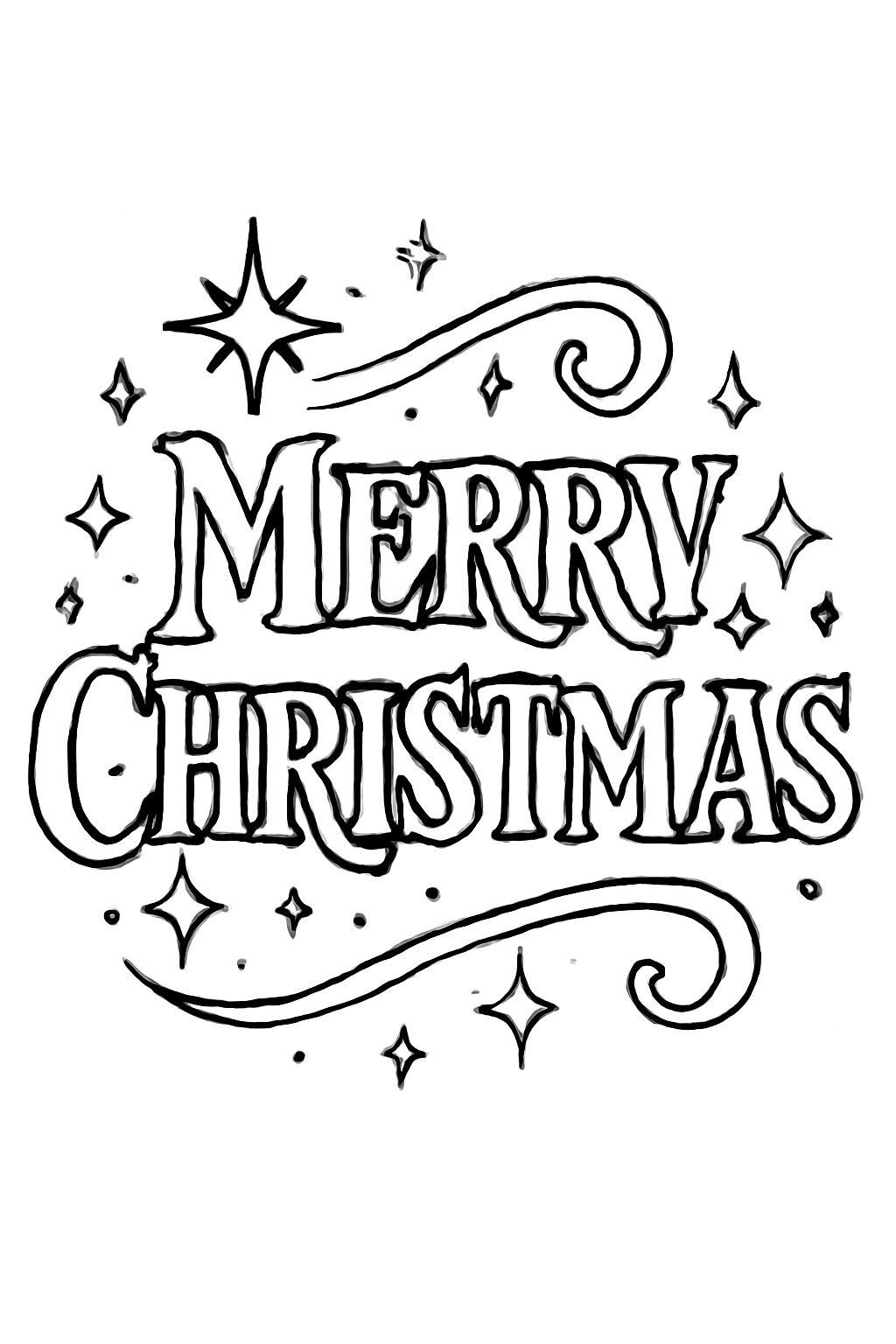 Fantasy 'Merry Christmas' Text