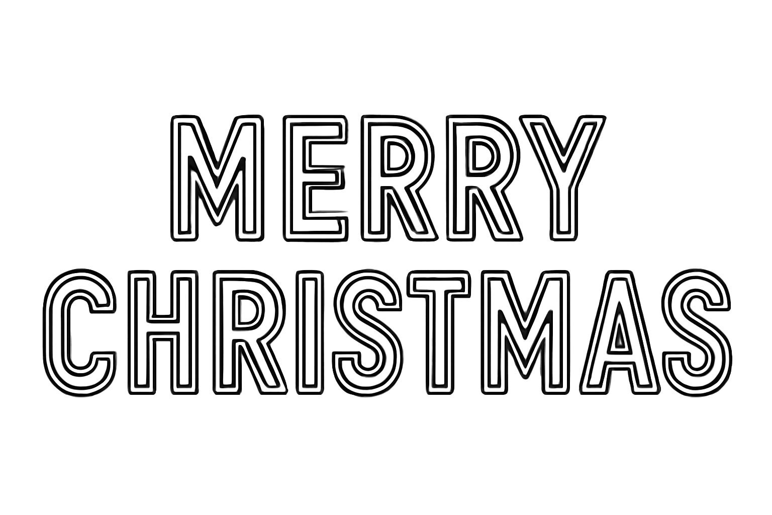 Neon 'Merry Christmas' Text