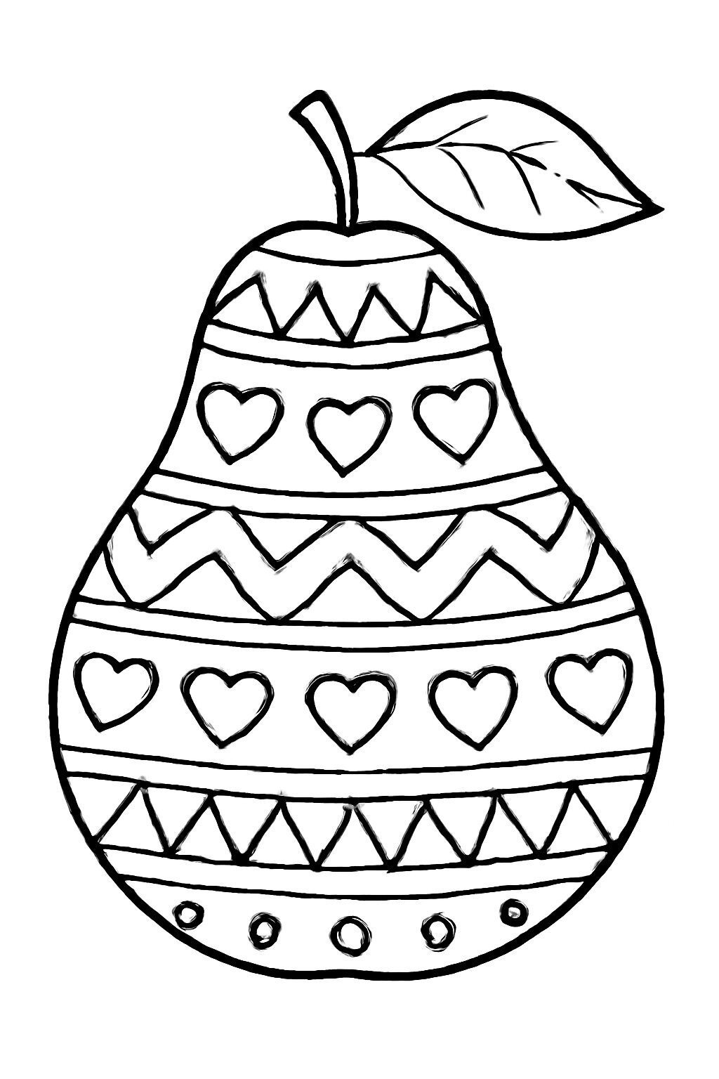 Patterned Pear