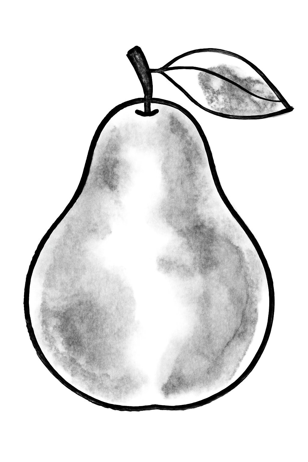 Watercolor Pear