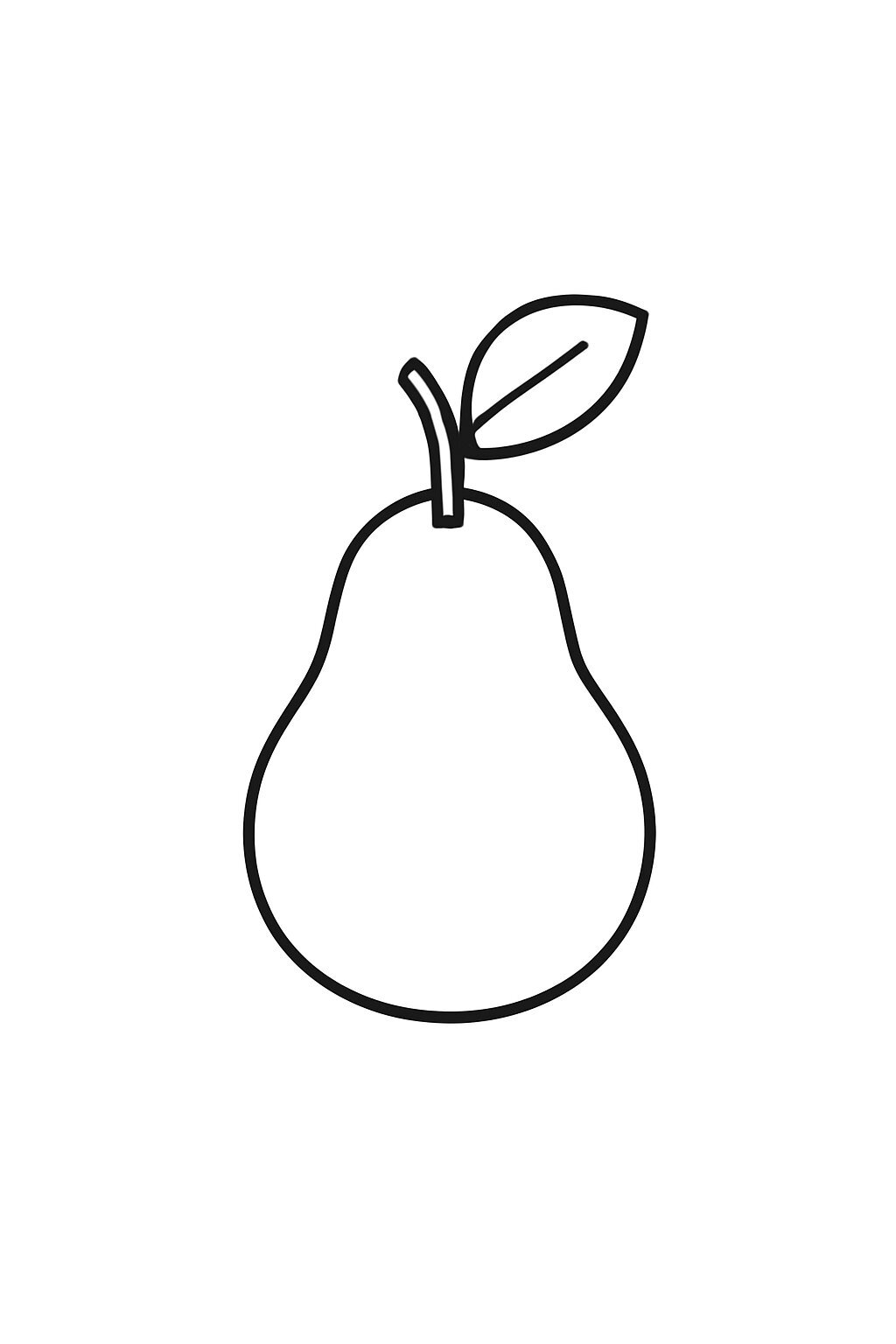 Pear Coloring Pages for Kids 2026 – Lively PDF Images