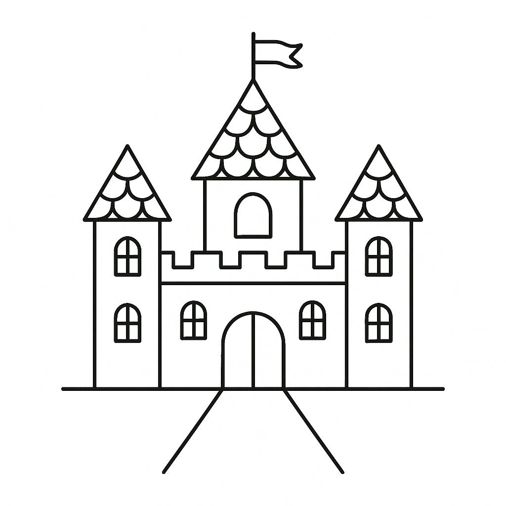 Preschool Building Coloring Pages for Kids 2026 – Easy to Download