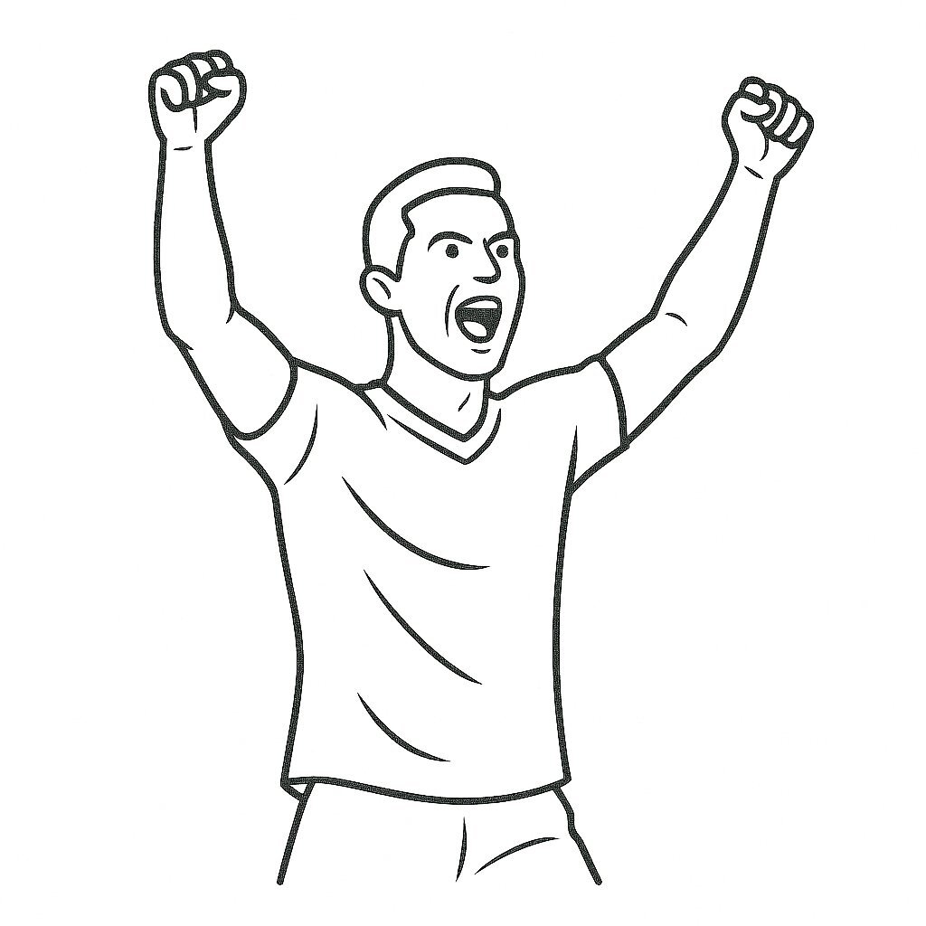 Victorious Ronaldo