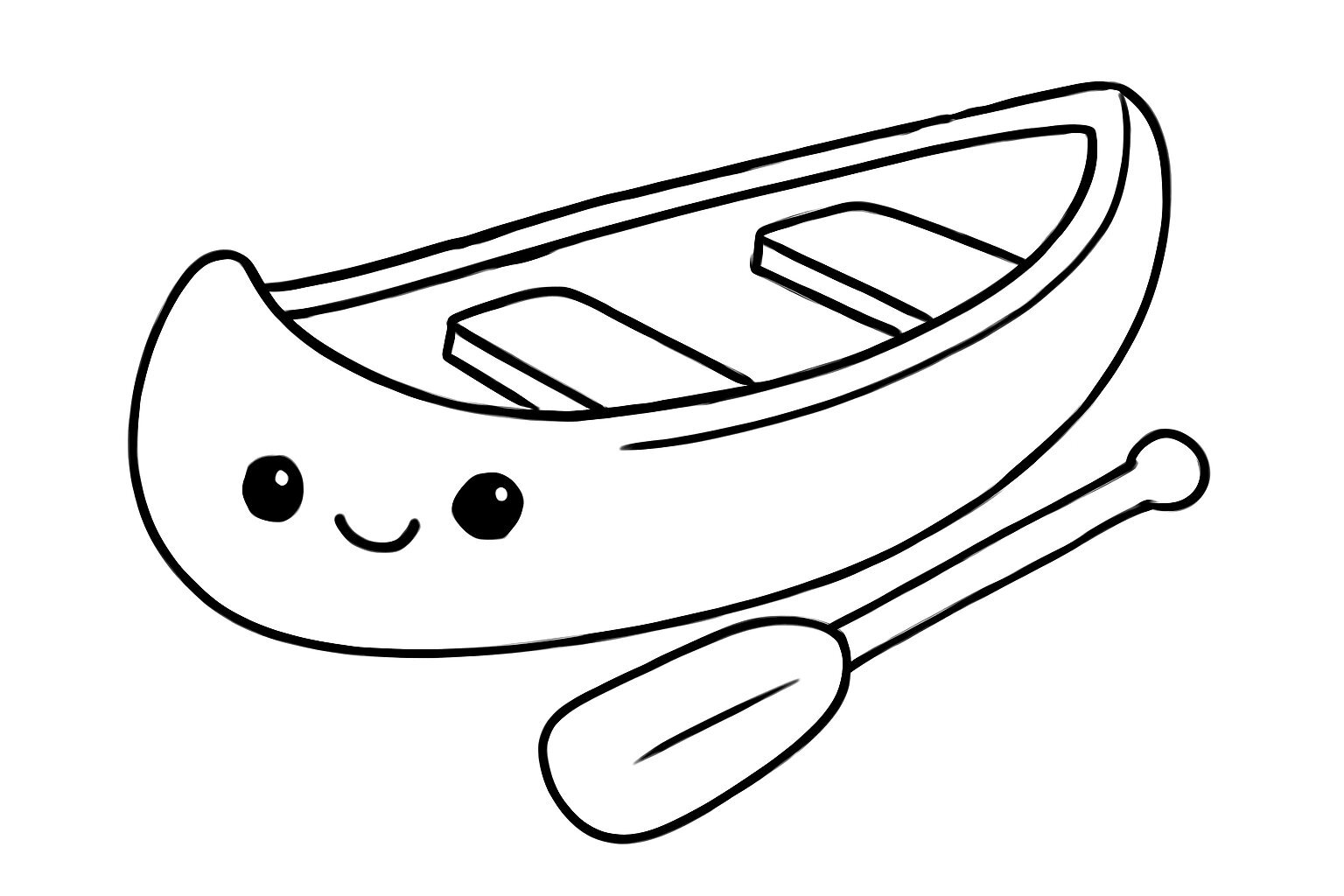Cartoon Canoe