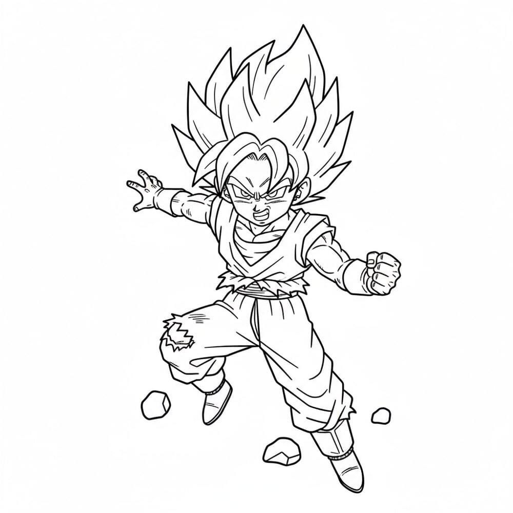 Super Cool Goku Coloring Pages – Free Printable Goku Sheets for Kids