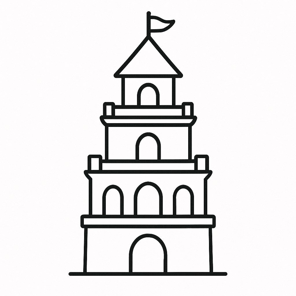 Turtle Tower Coloring Pages for Kids 2026 – Beautiful and Easy to Download