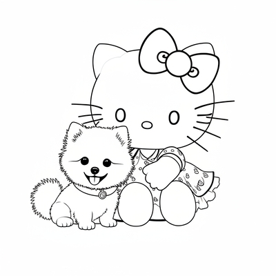 Adorable Hello Kitty Coloring Pages Kids Absolutely Love