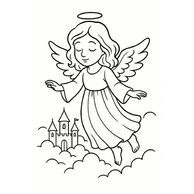 Angel Coloring Pages for Kids 2026 – Beautiful and Easy to Download