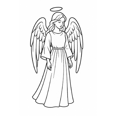 Angel Coloring Pages for Kids 2026 – Beautiful and Easy to Download