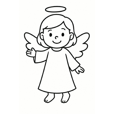 Angel Coloring Pages for Kids 2026 – Beautiful and Easy to Download