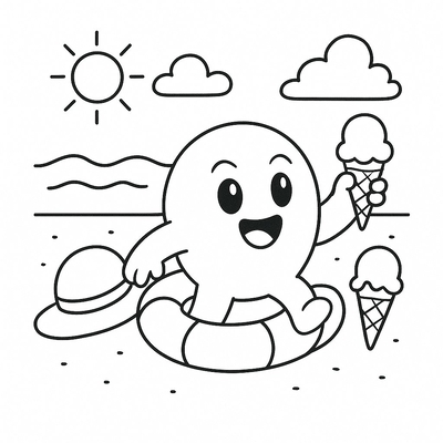 Beach Landscape Coloring Pages for Kids 2026 – Beautiful Designs