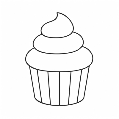 Cupcake Coloring Pages for Kids 2026