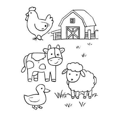 Cute Animal Coloring Pictures for Kids 2026