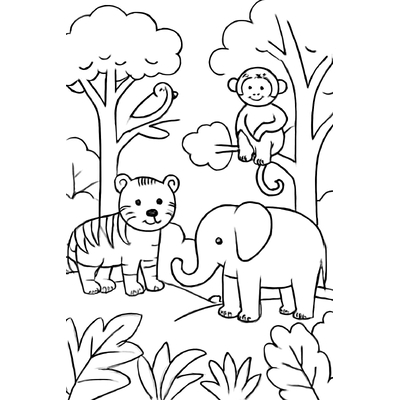 Cute Animal Coloring Pictures for Kids 2026