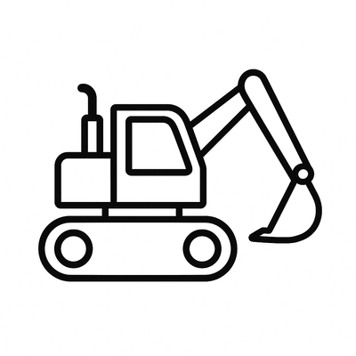 Excavator Coloring Pages for Kids 2026 – Free PDF Download
