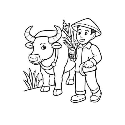 Farmer Coloring Pages for Kids 2026 – Beautiful and Easy to Download