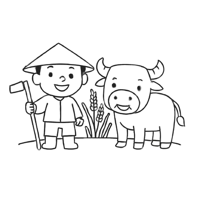Farmer Coloring Pages for Kids 2026 – Beautiful and Easy to Download