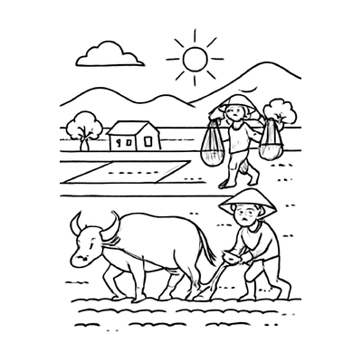 Farmer Coloring Pages for Kids 2026 – Beautiful and Easy to Download