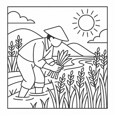 Farmer Coloring Pages for Kids 2026 – Beautiful and Easy to Download
