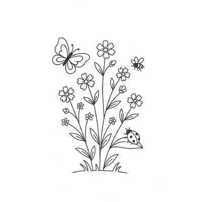 Flowering Trees Coloring Pages 2026 – PDF for Kids