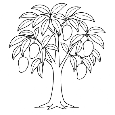 Fruit Trees Coloring Pages 2026 – PDF for Kids