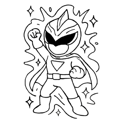 Gao Ranger Coloring Pages for Kids 2026