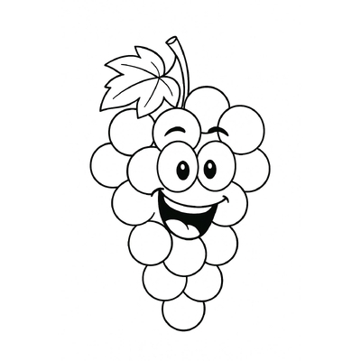 Grape Coloring Pages for Kids 2026 – Beautiful and Easy to Download
