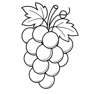 Grape Coloring Pages for Kids 2026 – Beautiful and Easy to Download