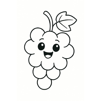 Grape Coloring Pages for Kids 2026 – Beautiful and Easy to Download