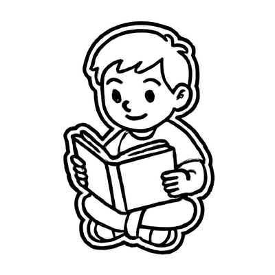 Kid Reading Coloring Pages 2026