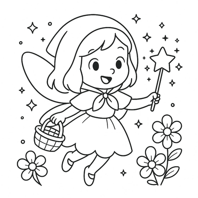 Little Red Riding Hood Coloring Pages 2026 – PDF for Kids